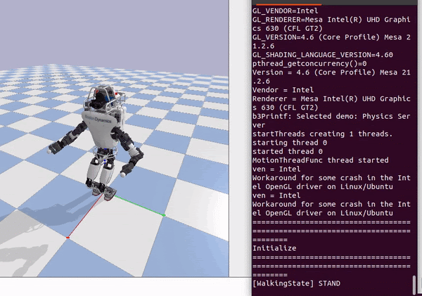 Humanoid stand and balance — WBC controller